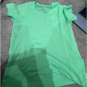 Neon green lululemon shirt